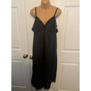 Vintage L'eggs Black Full Slip Plus Size 42 XXL